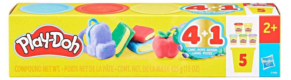 Play-Doh - Zpátky do školy - 4 balení modelíny + 1 Obrázek produktu 