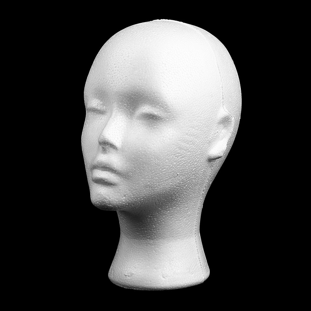Männliche styropor mannequin kopf kosmetik modell kopf perücke display schaum