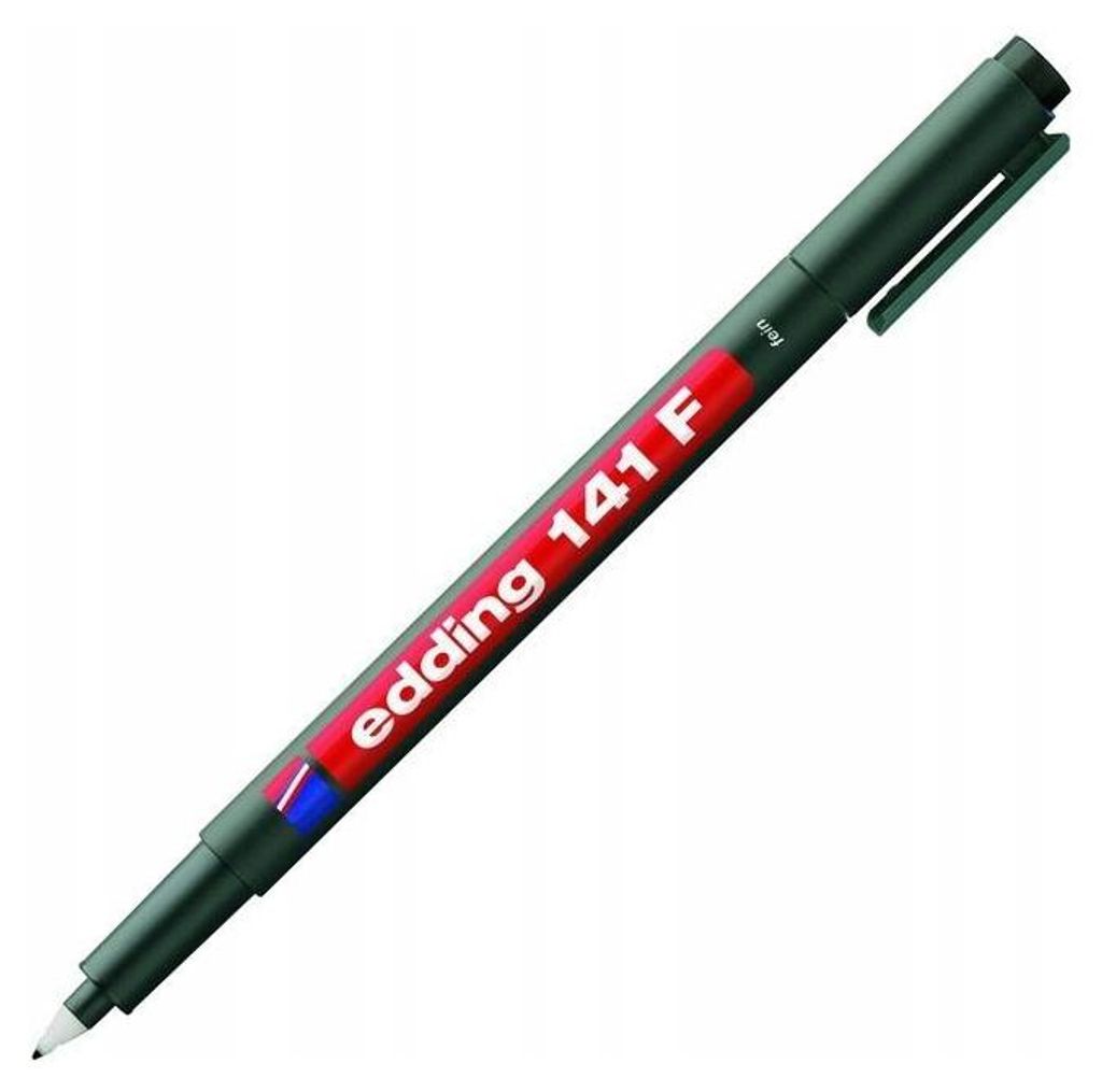 Edding 141 F, Schwarz, Schwarz, 0,6 mm Produktbild 