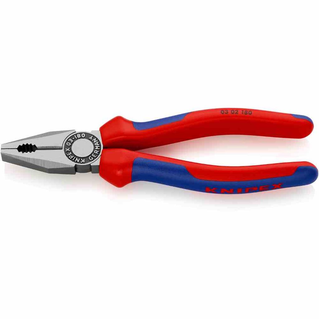 Knipex KP-0302180, Kombinačky, Oceľ, Modrá, Červená, 54 mm, Obrázok produktu 