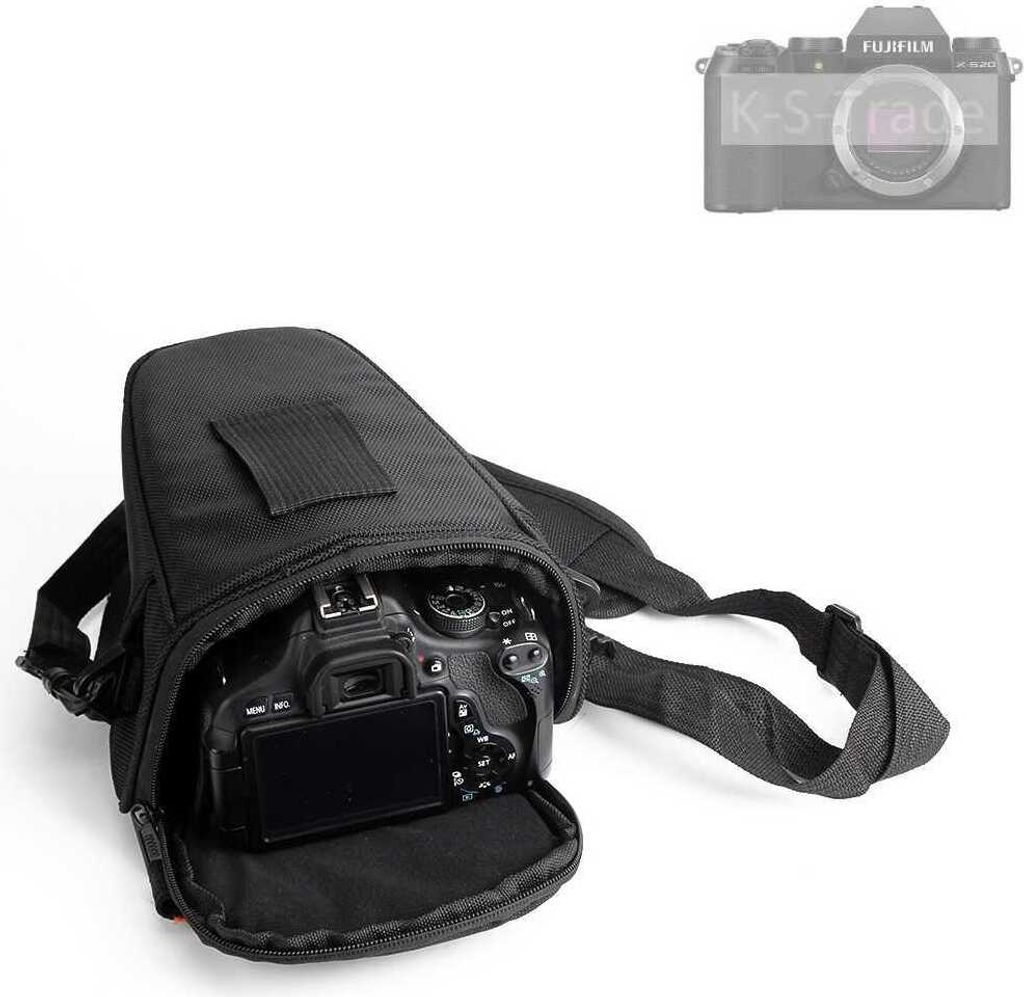 K-S-Trade Kameratasche Fototasche Schultertasche Umhängetasche kompatibel mit Fujifilm X-S20 Colt für Systemkameras Schutzhülle bag Zubehörtasche