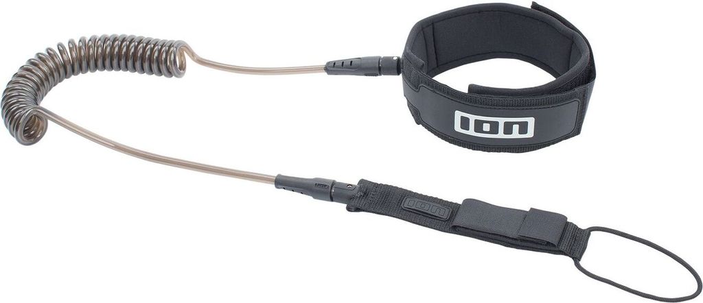 ION Leash SUP_Core Leash coiled_kneestrap black 10'