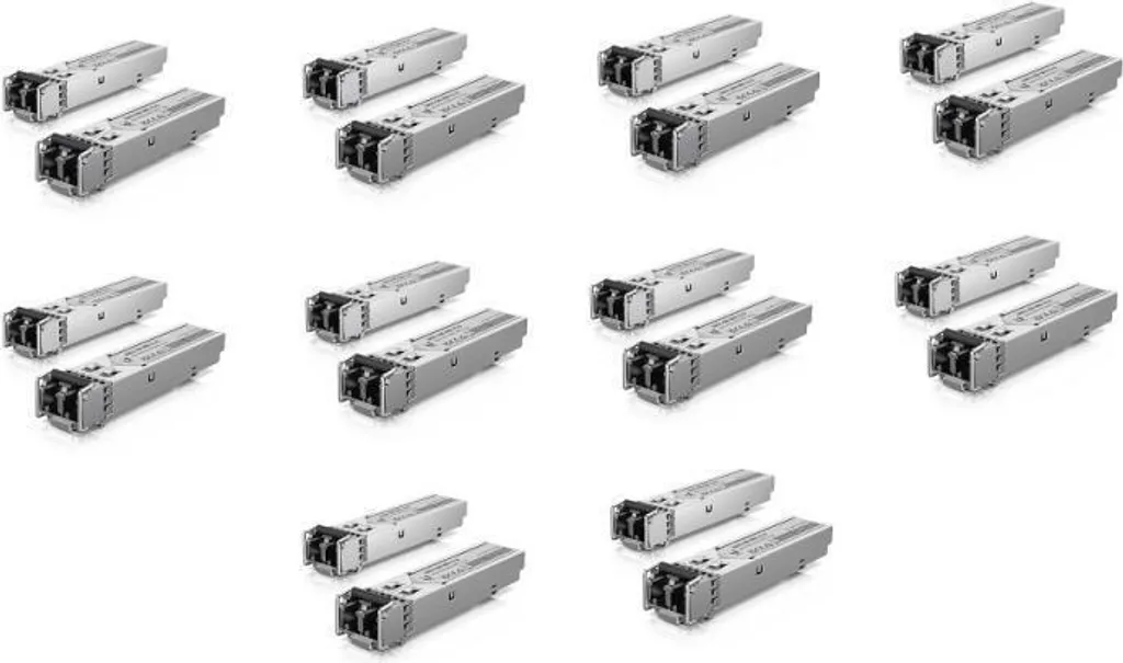 Pack 20 Modules SFP Ubiquiti 1Gbps Multi-Mode Haute Performance Fibre
