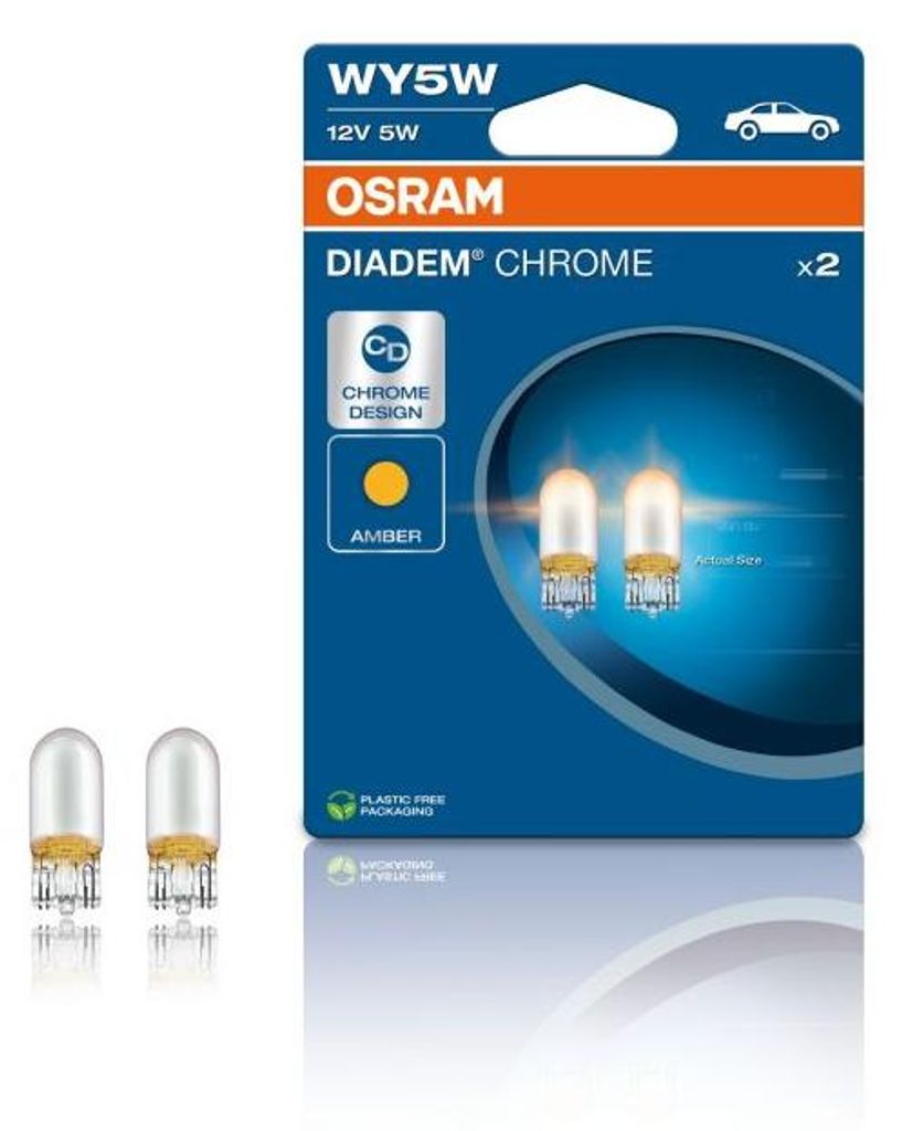 2 Ampoules DIADEM CHROME WY5W 12V BLI2 ECO PACKAGING Osram Image du produit 