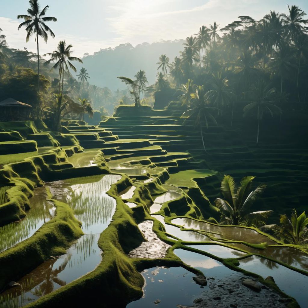 Plakat 50x50cm Grünes Heiligtum