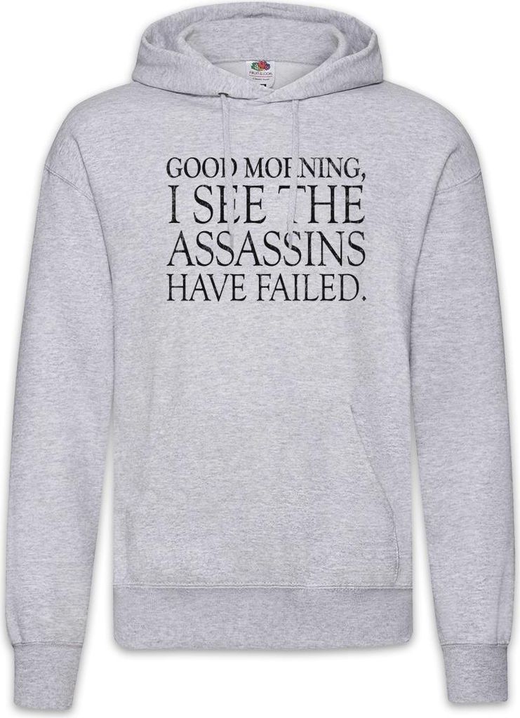 Urban Backwoods Good Morning, Herren Hoodie, Farbe: Hellgrau, Größe: M