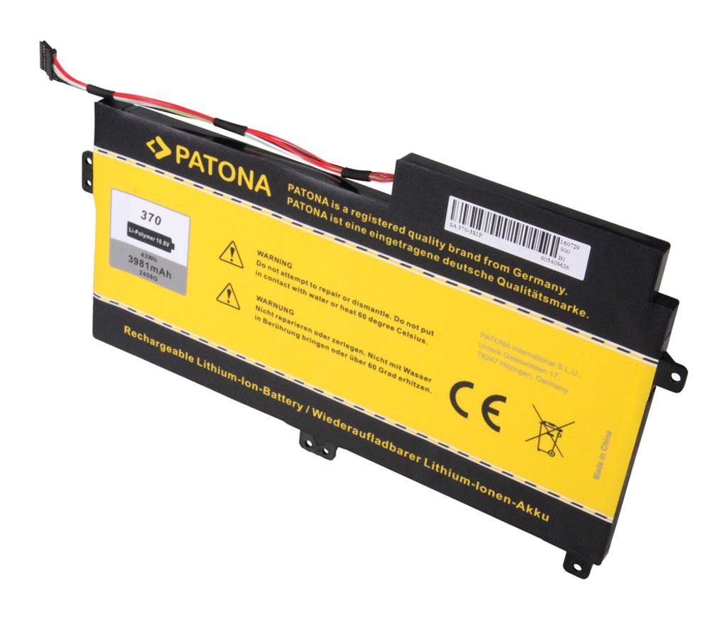 PATONA 2458, Akku, Samsung, ATIV BOOK 4 450R4V, 450R5V, 470R5E SERIES 3 370R4E, 370R5E SERIES 5 510R5E NP370R4E, NP370R5E,...