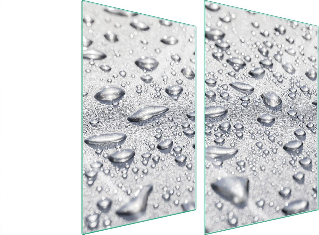 Glasschutzplatte Für Küche 2X35X52 Tropfen