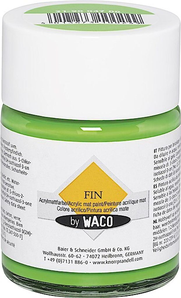 WACO 219004700 Acrylmattfarbe FIN hellgrün