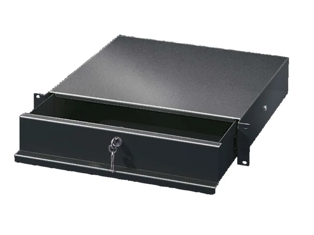 Rittal Schublade 2 HE Profondeur 427mm RAL 9005 Tiroir de Rack Noir