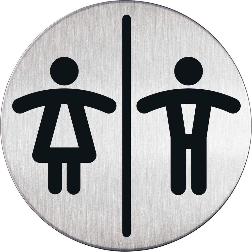 DURABLE PICTO piktogram ''WC dla Pa? i Panów'' Ø 83 mm, Zdjęcie produktu 