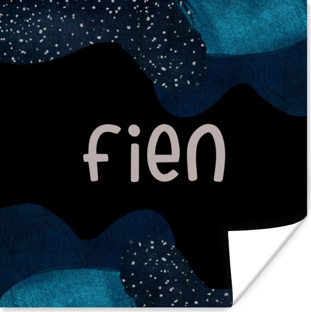 MuchoWow Poster Fien - Pastell - Mädchen 50x50 cm - Wohnzimmerdekoration