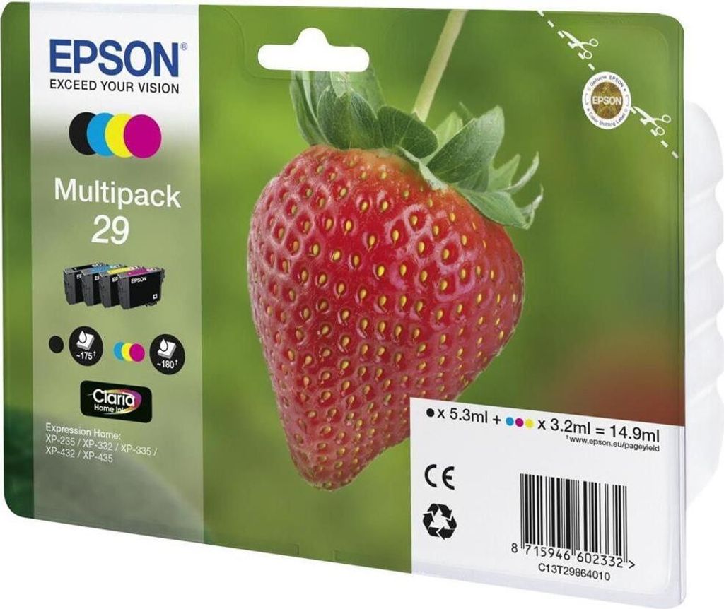 Epson Claria Home Multipack 29 BK/C/M/Y                  T Produktbild 8