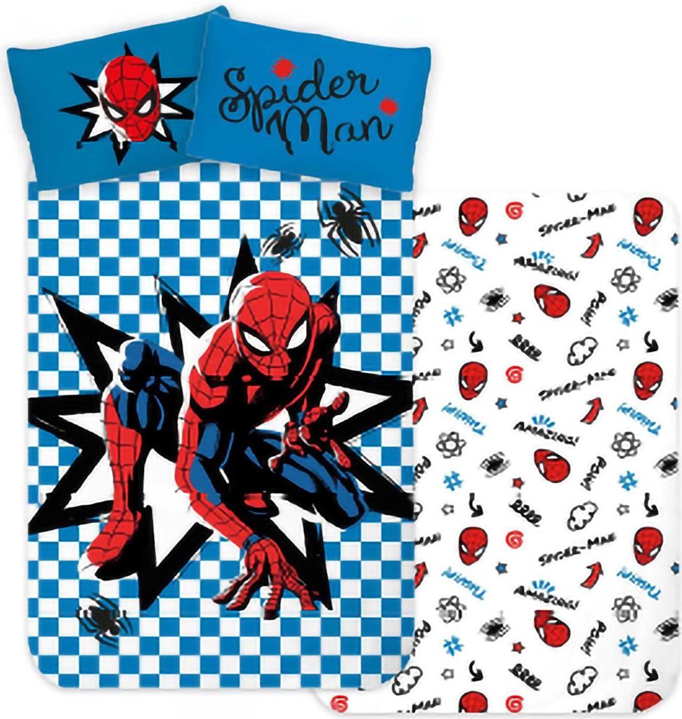 Spider-Man Wende-Bettwäsche Set "Helden-Power" 135x200cm Produktbild 