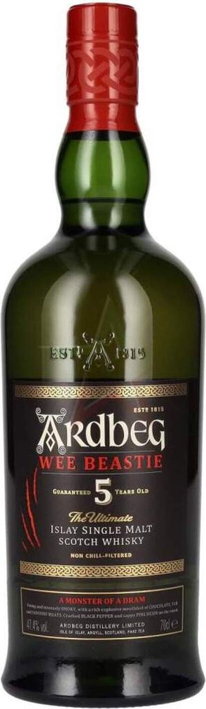 Ardbeg 5 Years Old WEE BEASTIE Islay Single Malt Scotch Whisky 47,4% Vol. 47,4 % 0,70 lt.