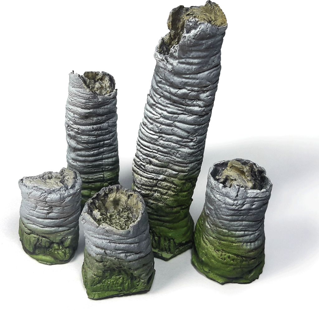 Vallejo SC301 - 1/35 Abgebrochene Palmenstämme, 5 Stück - Neu