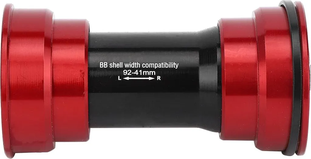 Alomejor Pédalier VTT BB91 BB92 Intégré Manivelle Creuse Rouge - 3