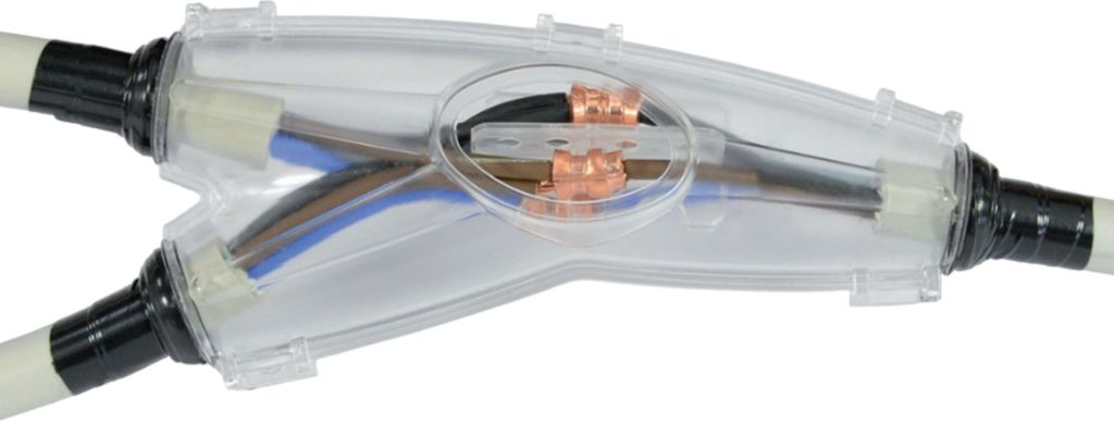 ViD Gießharz-Verbindungsmuffe Y-Form 150x68x33mm | Kabel-Ø 7-15mm; für abgezweigte Verbindungen