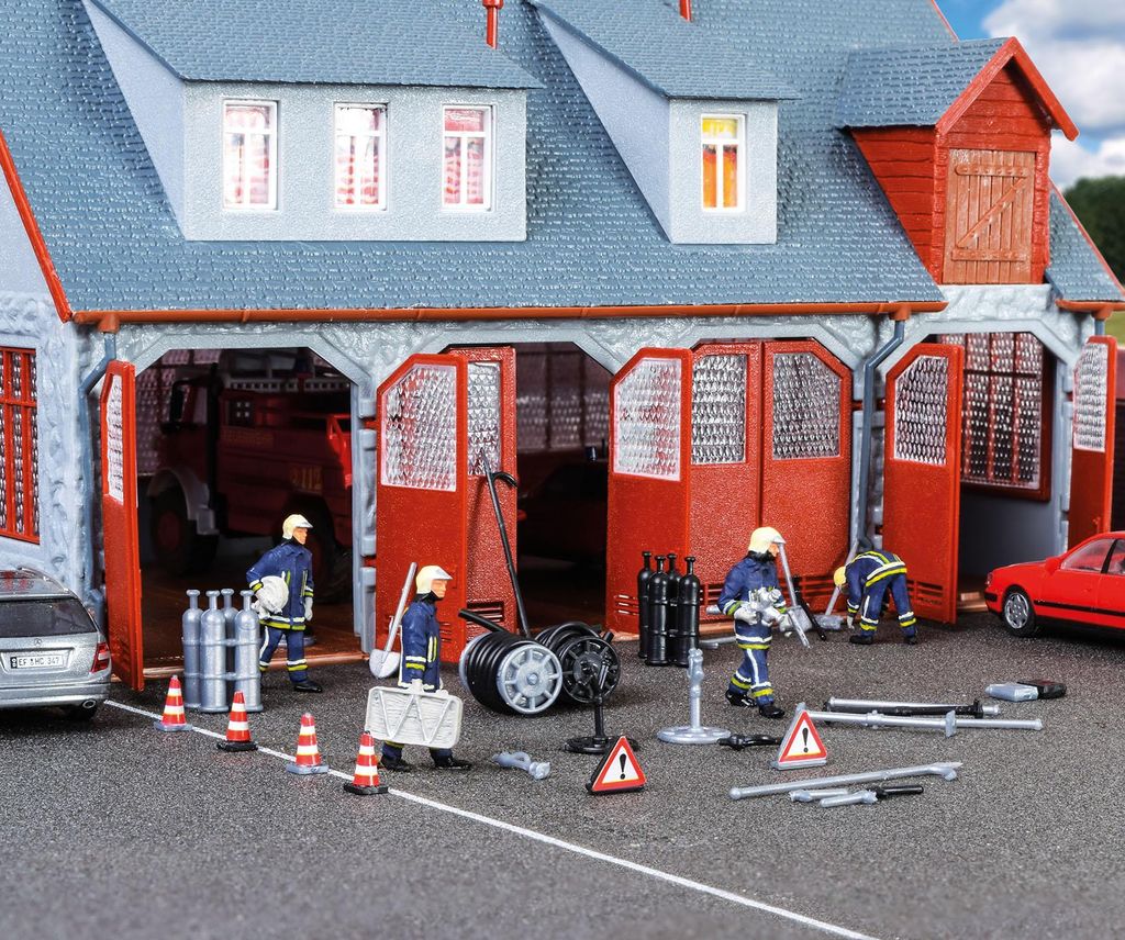 Vollmer 45746 - H0 Deko-Set Feuerwehr - Neu