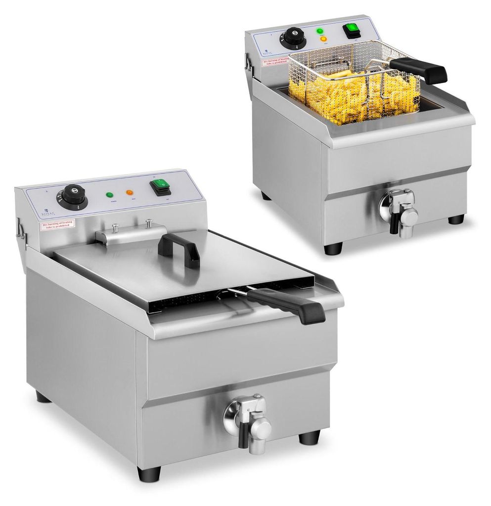 Expondo Royal Catering Elektrická fritéza – 16 l – 3500 W – Obrázek produktu 