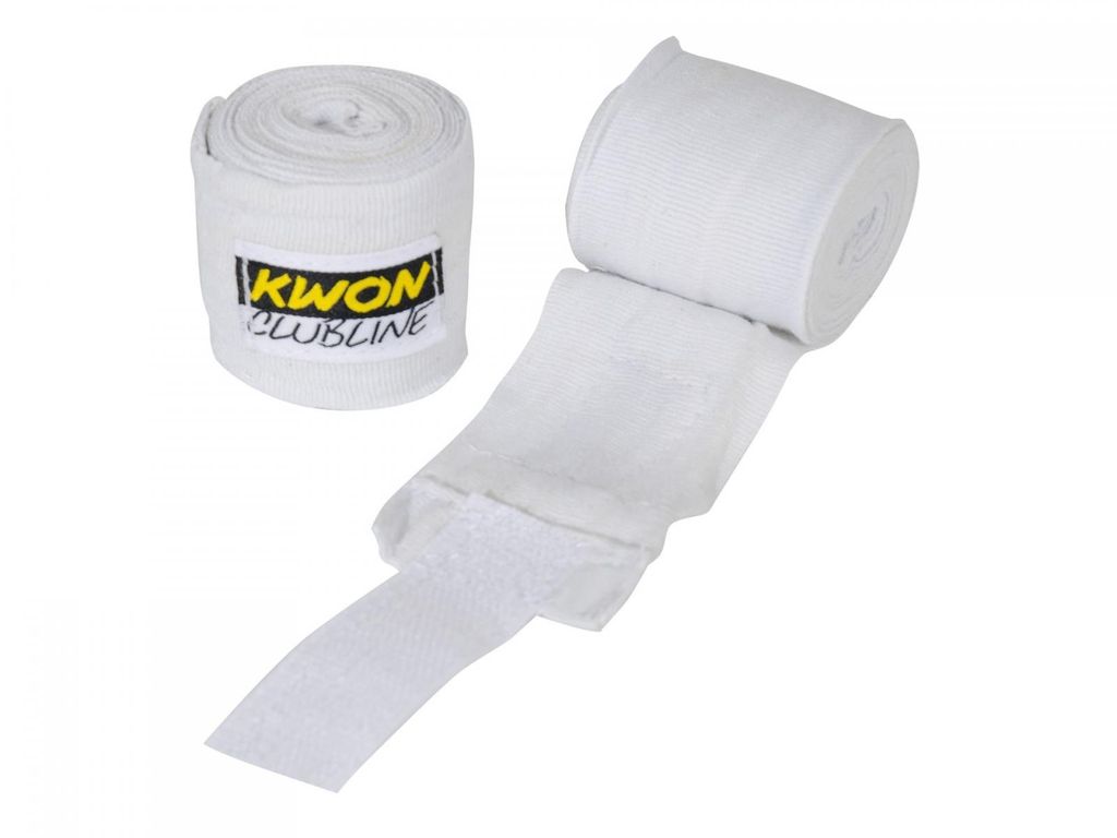 Boxbandagen unelastisch 2,5 m Weiß
