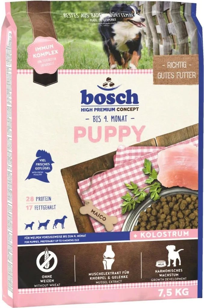 Bosch Puppy 7,5 kg : Digestion Facile pour Chiots à Estomac Sensible
