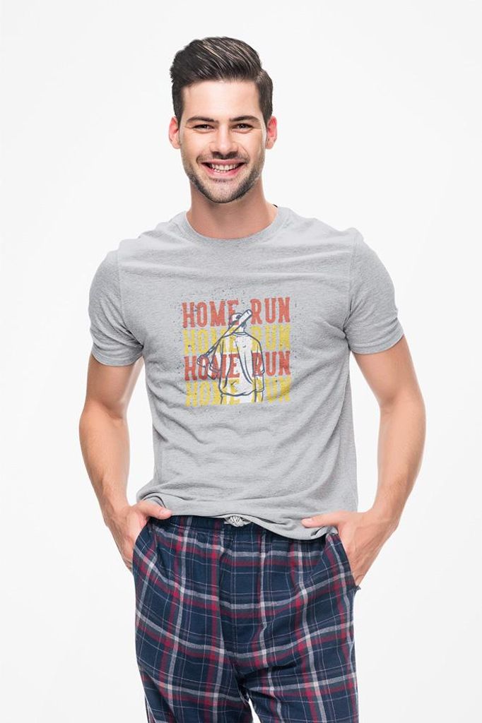 D&B Uni Polo ST00162 Home Run Grau-Größe M