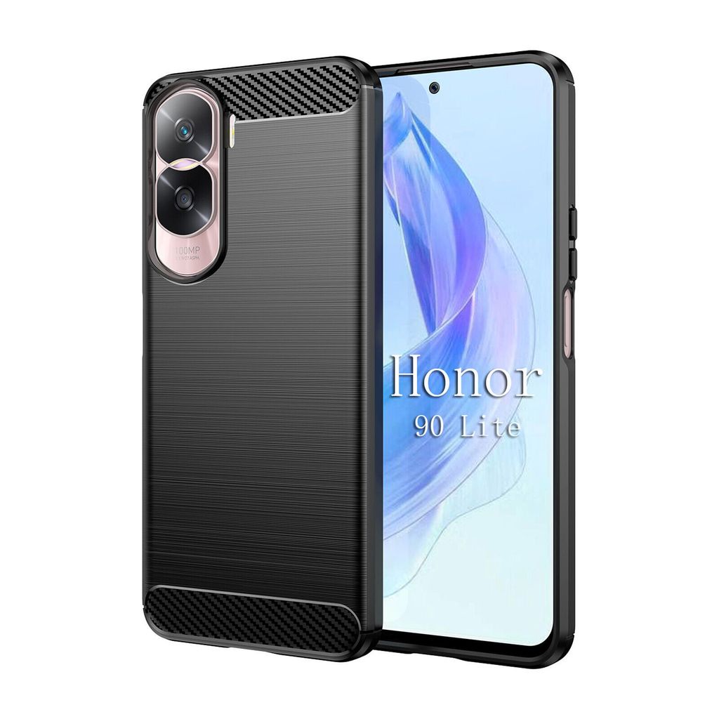Honor 90 Lite Carbon Hülle Outdoor Handyhülle Bumper Case Cover Handy Tasche