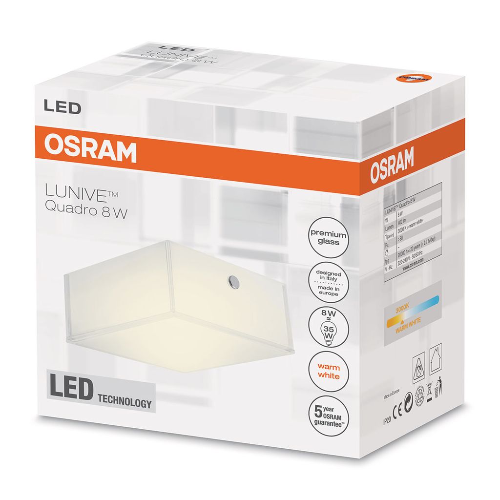 Osram LUNIVE, 3000 K, 400 lm, IP20, Weiß Produktbild 