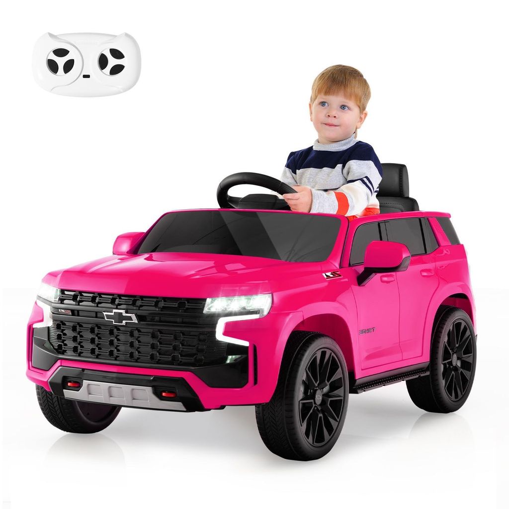 GOPLUS 12V Elektroauto, Kinderauto SUV mit Lichtern, 2,4 G-Fernbedienung, Elektrofahrzeug ab 3 Jahren