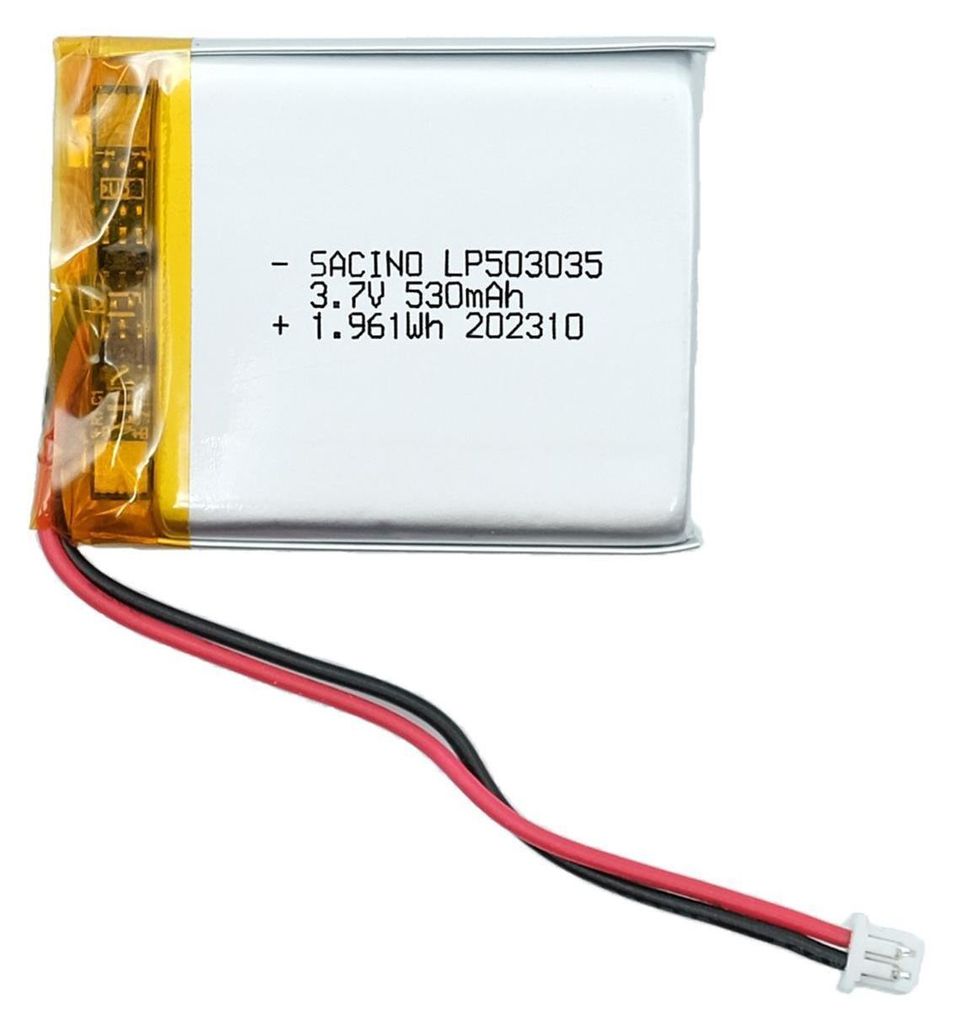 EFASO 3,7 V 530mAh 503035 LI-Po-Akku, JST PH1.25-2P für DIY-Elektronikprodukte mit 3,7–5 V