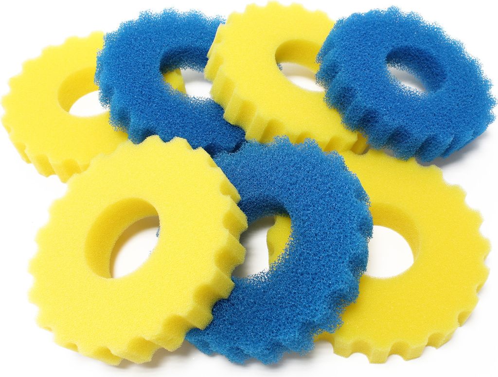 SunSun Ersatzteil für Druckteichfilter CPF-15000 Filterschwamm Set (3x grob, 4x fein), Teichdruckfilter UV-Lampe 18 W, Teichfilteranlage 10000 l/h