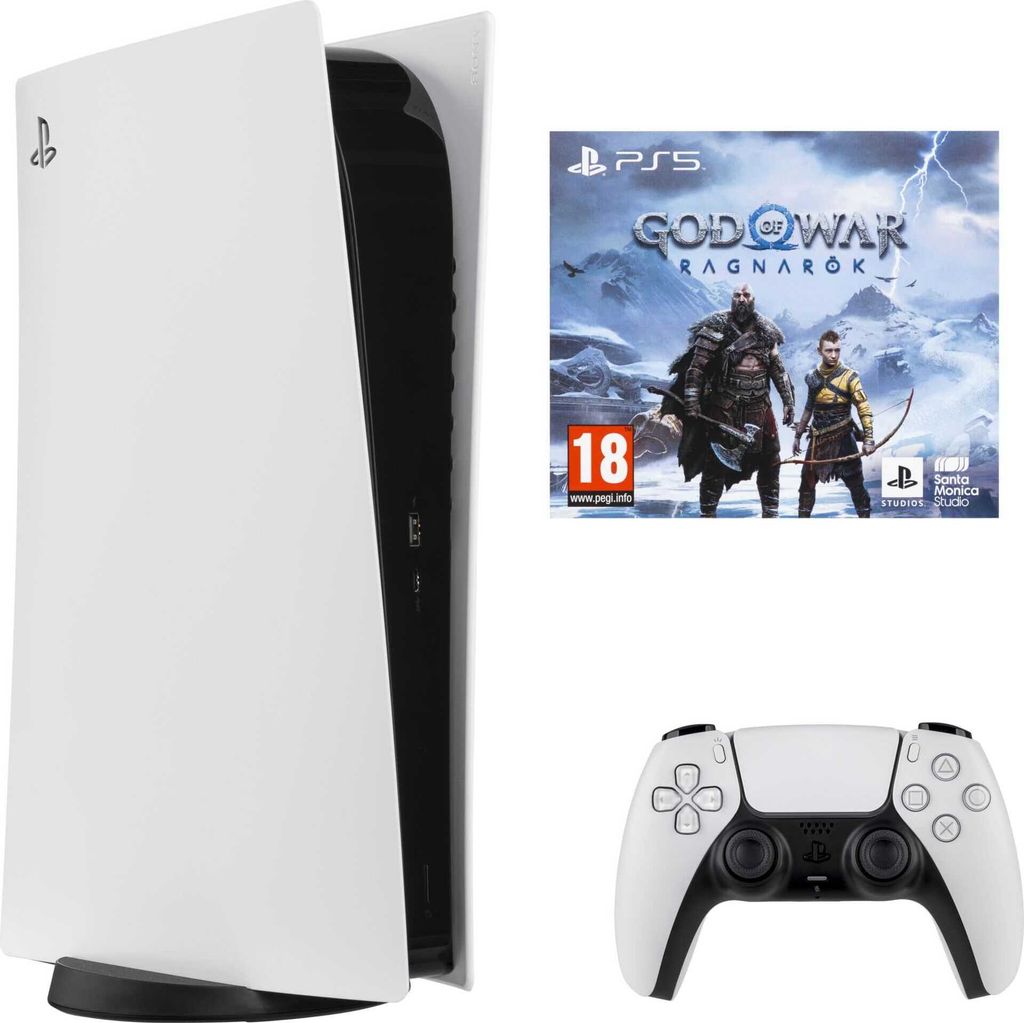 Sony Playstation 5 Digital Edit inkl God of War Ragnarök USK18
