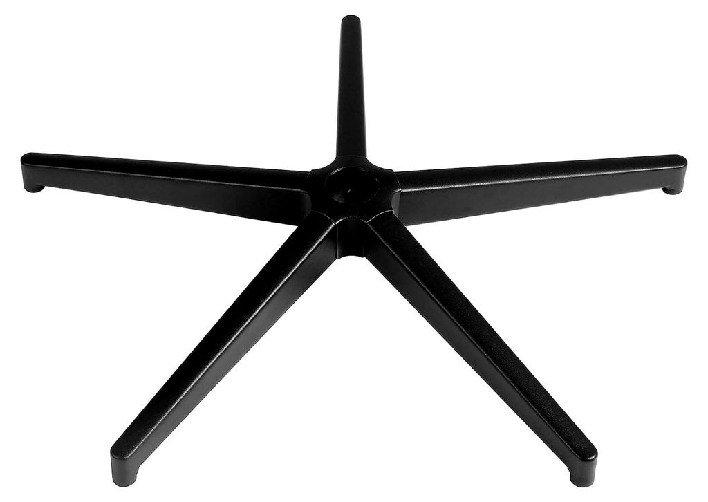 Fußkreuz, Φ710 mm, 1134 kg statische Tragkraft, Drehstuhl, Chrom, Schreibtischstuhl-Hocker-Basisteil mit verstärkten Metallbeinen, schwarz