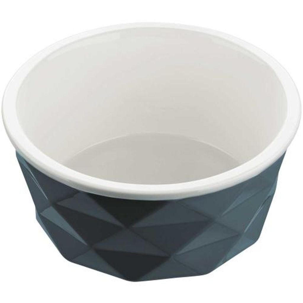 AFP Napf Größe L – 900ml Futter- Oder Wassernapf Mit Rutschfestem Boden, Design Mit Knochen/Herz