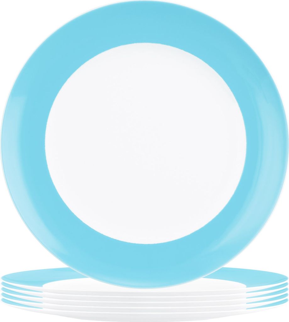 Seltmann Weiden Liberty Pure Colors Frühstücksteller ø 22,5 cm 6er Set - Lagoon Blue