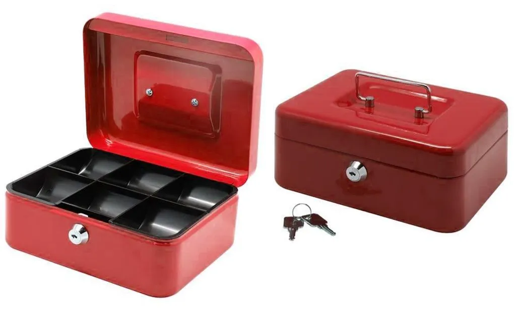 Boîte à billets sécurisée avec serrure à clé BRIXO en acier robuste