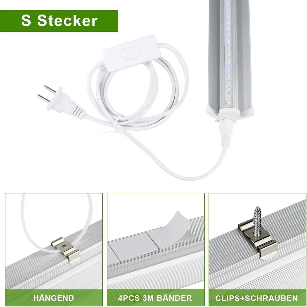2x T5 LED Pflanzenlampe Vollspektrum Pflanzenlicht Produktbild 6