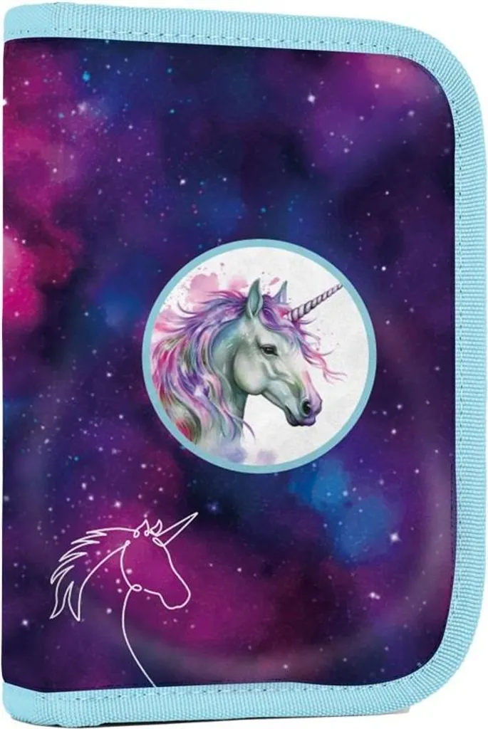 Astuccio Scolastico OXY GO Unicorn | 1 Piano 2 Alette Alta Qualità