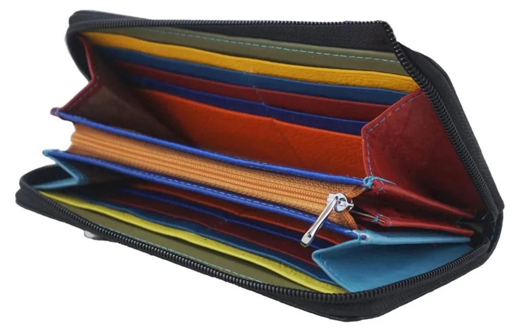 Portefeuille Barberini's D860313 Multi-rangements en Cuir Souple - 4