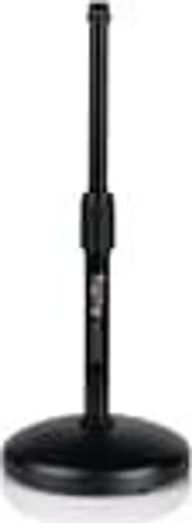 Support de microphone de table compact avec socle circulaire stable
