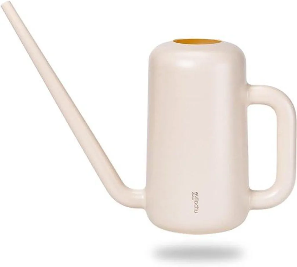 Grand pot de fleurs 18L plastique ivoire résistant UV intérieur maison