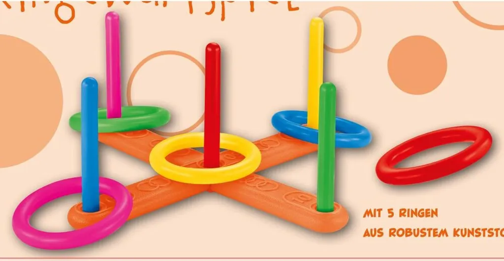 Anneaux de Lancer de Jardin Robustes en Plastique 11 Pcs pour Enfant Fun
