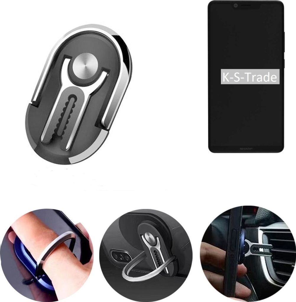 K-S-Trade 3in1 Smartphone-Ring Handy-Ring kompatibel mit Produktbild 