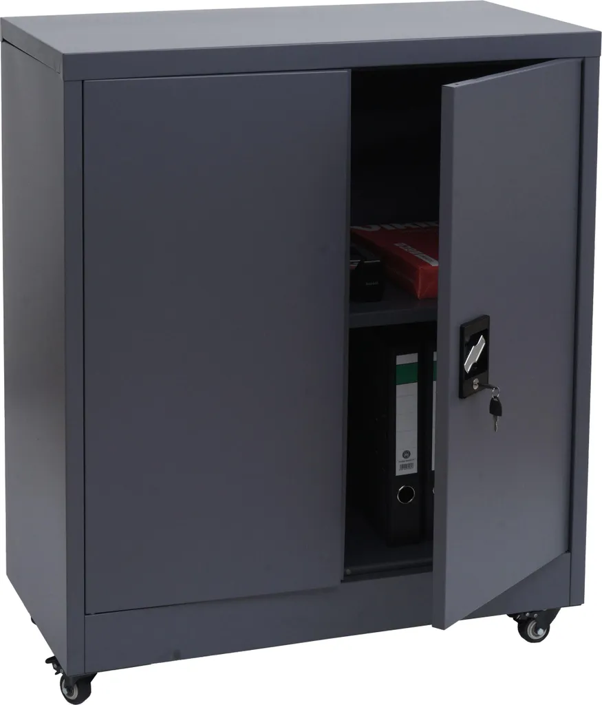 Armoire à dossiers métallique mobile pour le rangement de bureau