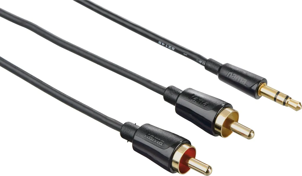 Câble Audio Hama Jack vers RCA 1,5m Flexi-Slim : Fini les Encombrements
