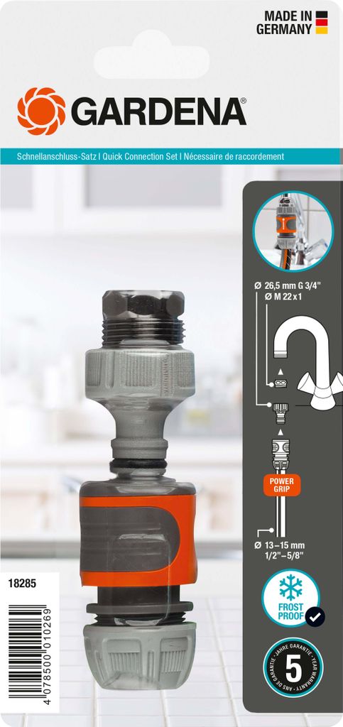 Gardena 18285-20 Gardena Schnellanschluss-Satz Inhalt 1x Productafbeelding 