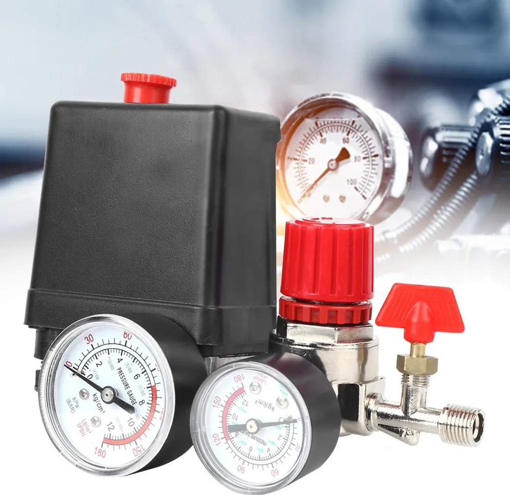 Régulateur de Pression à 4 Trous pour Compresseur d'Air et Distributeur - 7