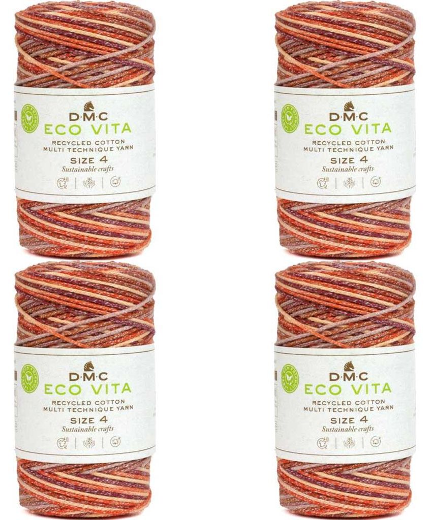 4 pelotes de fil DMC Eco Vita 4, fil multi-usage, en coton Image du produit 
