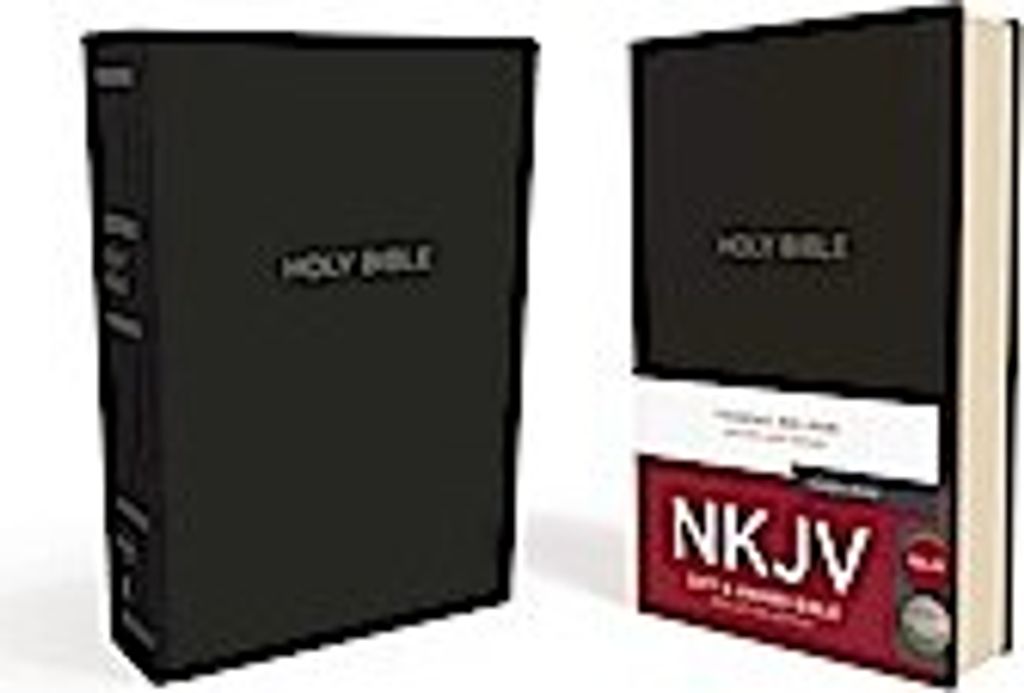 NKJV, Geschenk- und Preisbibel, Leder-Look, Schwarz, Red Letter Edition, Comfort Print: Heilige Bibel, Neue King James Version
